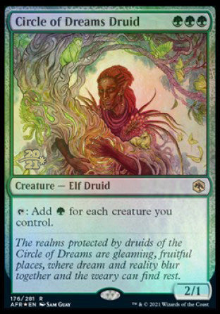 Circle of Dreams Druid [Dungeons & Dragons: Adventures in the Forgotten Realms Prerelease Promos] | Game Master's Emporium (The New GME)