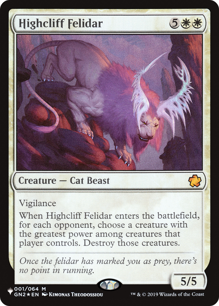 Highcliff Felidar [The List] | Game Master's Emporium (The New GME)
