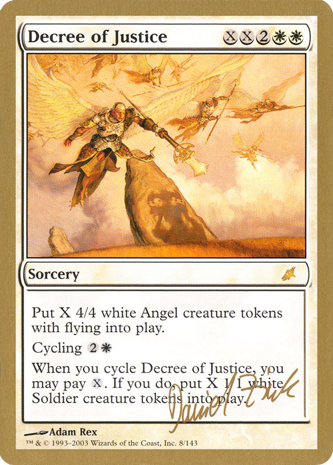 Decree of Justice (Daniel Zink) [World Championship Decks 2003] | Game Master's Emporium (The New GME)