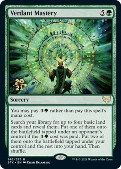 Verdant Mastery [Strixhaven: School of Mages Prerelease Promos] | Game Master's Emporium (The New GME)