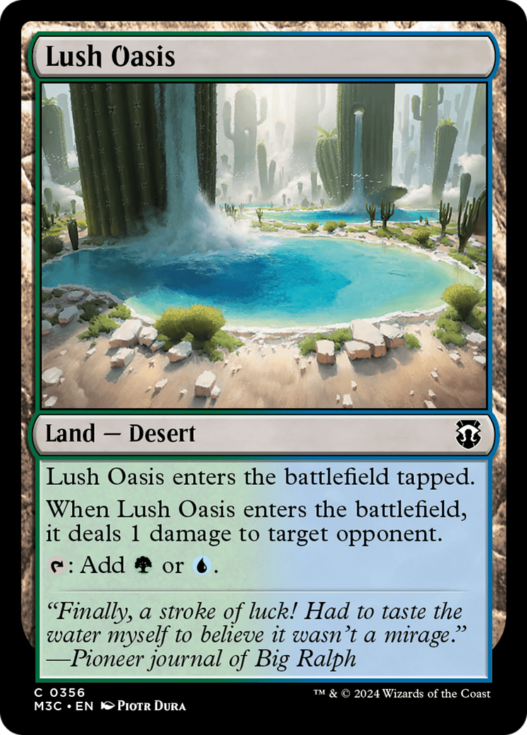 Lush Oasis (Ripple Foil) [Modern Horizons 3 Commander] | Game Master's Emporium (The New GME)