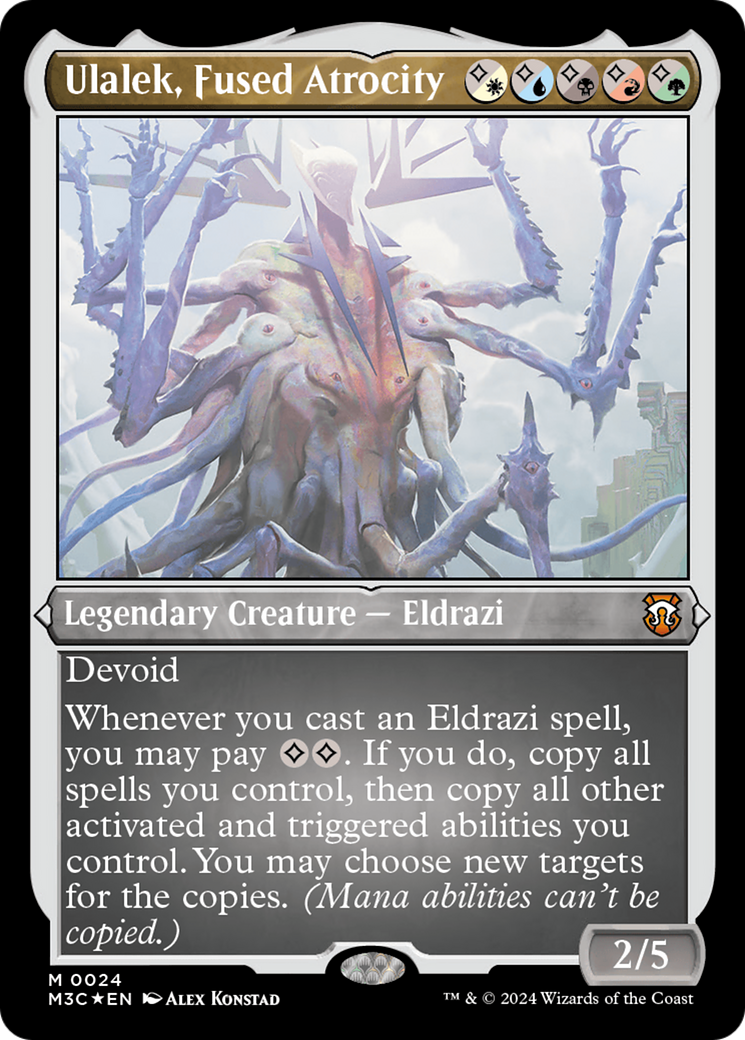 Ulalek, Fused Atrocity (Foil Etched) [Modern Horizons 3 Commander] | Game Master's Emporium (The New GME)