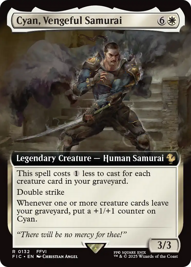 Cyan, Vengeful Samurai (Extended Art) [FINAL FANTASY Commander] | Game Master's Emporium (The New GME)