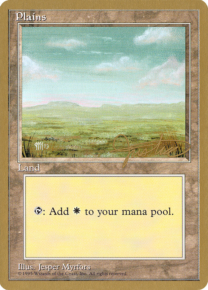 Plains (mj364) (Mark Justice) [Pro Tour Collector Set] | Game Master's Emporium (The New GME)