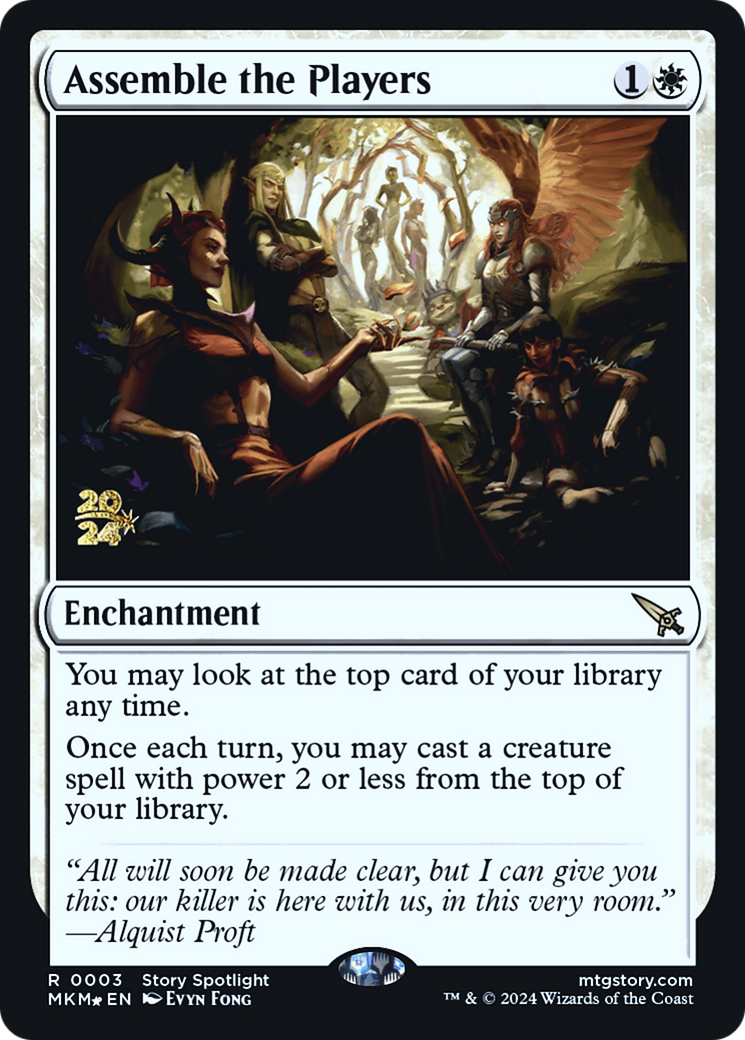 Assemble the Players [Murders at Karlov Manor Prerelease Promos] | Game Master's Emporium (The New GME)