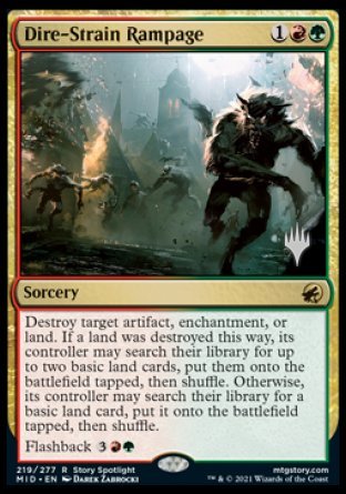 Dire-Strain Rampage (Promo Pack) [Innistrad: Midnight Hunt Promos] | Game Master's Emporium (The New GME)