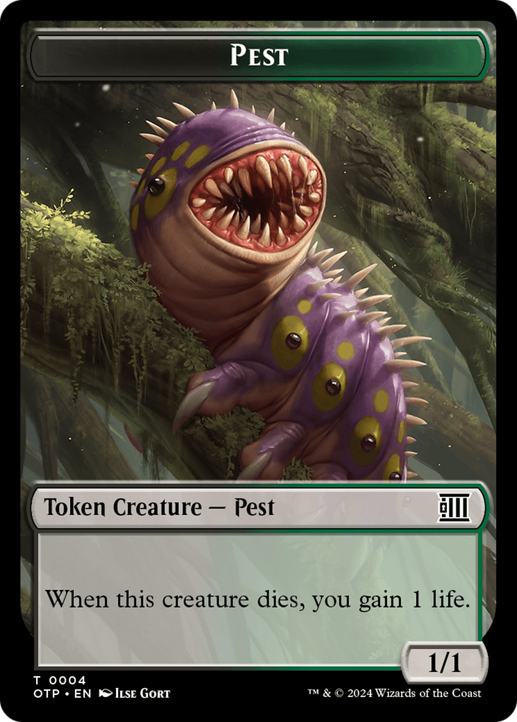 Treasure // Pest Double-Sided Token [Outlaws of Thunder Junction Tokens] | Game Master's Emporium (The New GME)