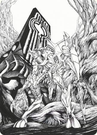 Lukka, Bound to Ruin Art Card [Phyrexia: All Will Be One Art Series] | Game Master's Emporium (The New GME)
