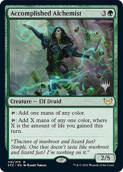 Accomplished Alchemist (Promo Pack) [Strixhaven: School of Mages Promos] | Game Master's Emporium (The New GME)