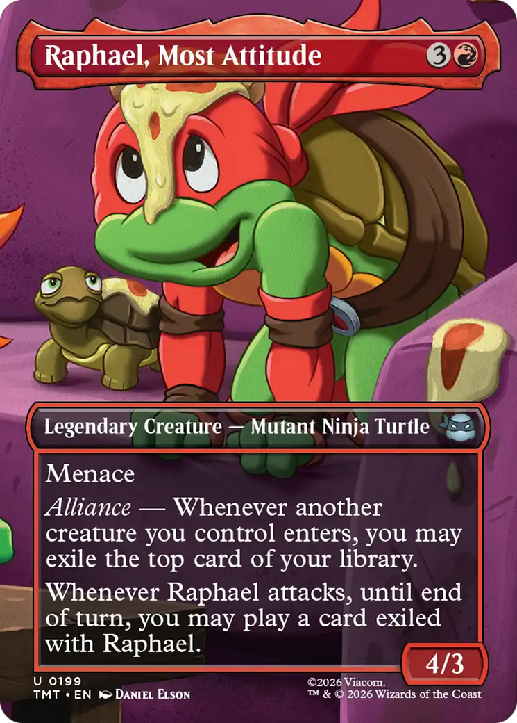 Raphael, Most Attitude (Borderless) [Teenage Mutant Ninja Turtles] | Game Master's Emporium (The New GME)