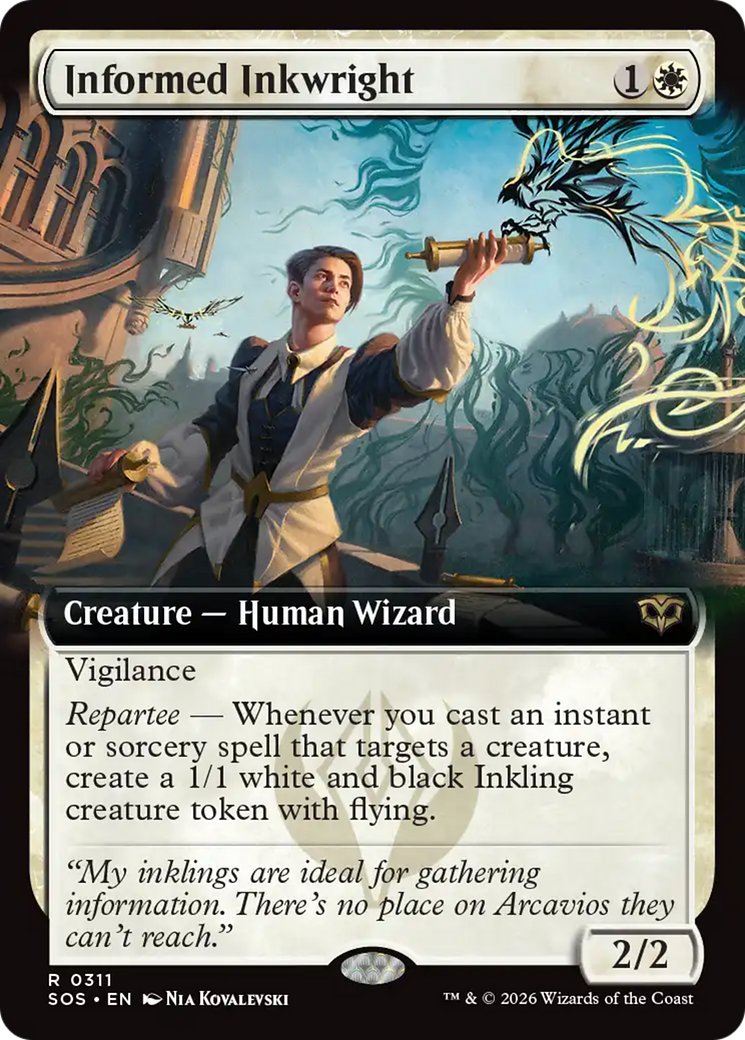 Informed Inkwright (Extended Art) [Secrets of Strixhaven] | Game Master's Emporium (The New GME)