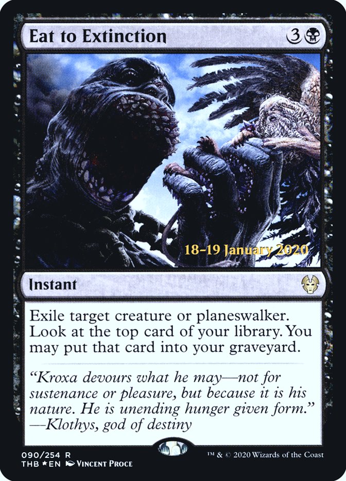 Eat to Extinction [Theros Beyond Death Prerelease Promos] | Game Master's Emporium (The New GME)
