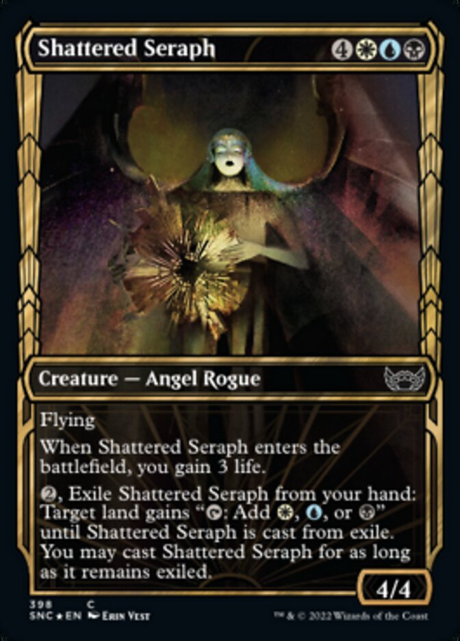 Shattered Seraph (Showcase Golden Age Gilded Foil) [Streets of New Capenna] | Game Master's Emporium (The New GME)