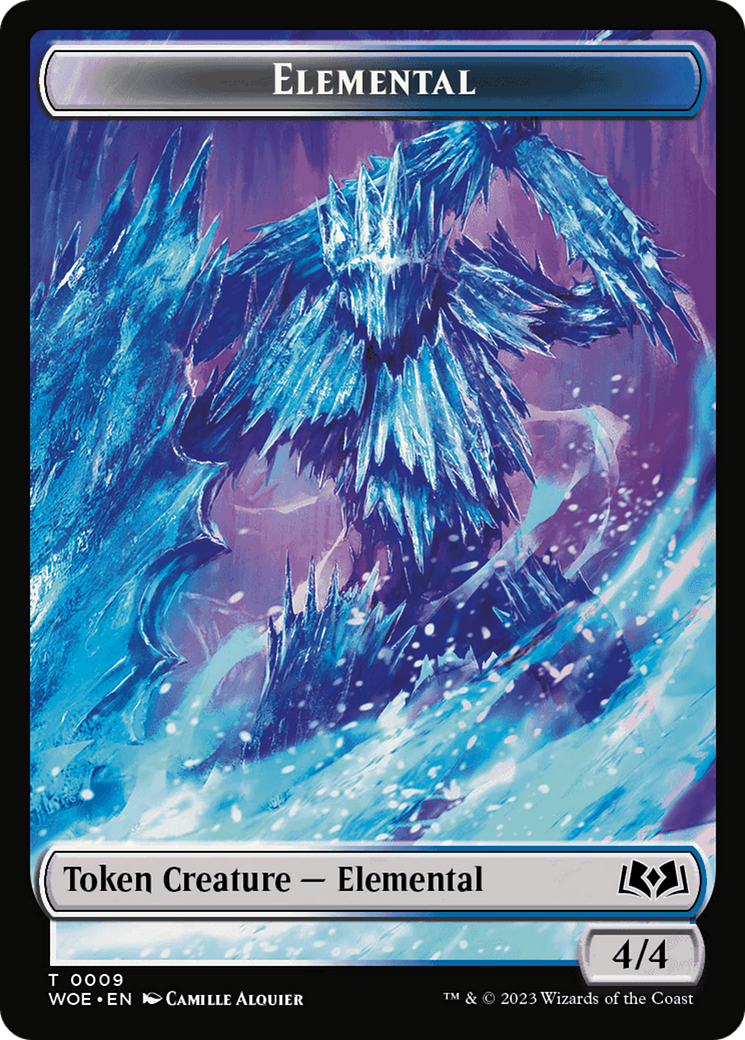 Elemental // Food (0012) Double-Sided Token [Wilds of Eldraine Tokens] | Game Master's Emporium (The New GME)