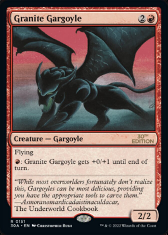 Granite Gargoyle [30th Anniversary Edition] | Game Master's Emporium (The New GME)