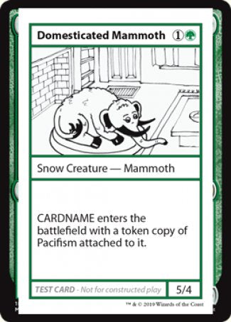 Domesticated Mammoth (2021 Edition) [Mystery Booster Playtest Cards] | Game Master's Emporium (The New GME)