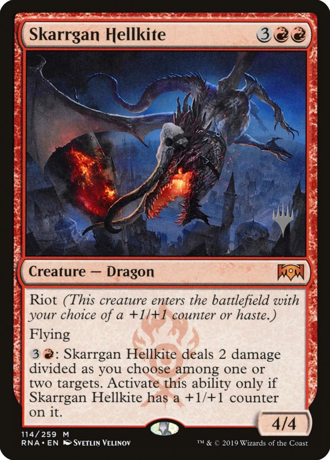 Skarrgan Hellkite (Promo Pack) [Ravnica Allegiance Promos] | Game Master's Emporium (The New GME)