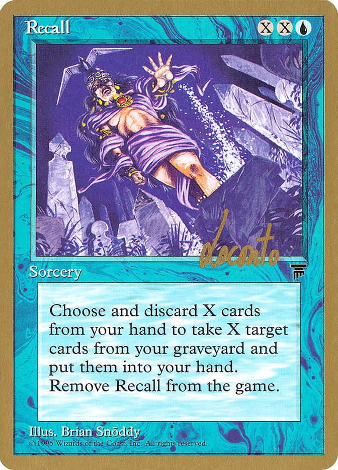 Recall (Michael Loconto) [Pro Tour Collector Set] | Game Master's Emporium (The New GME)