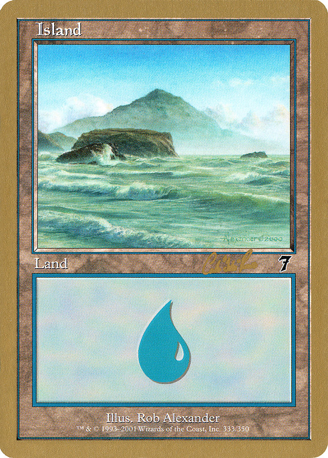 Island (cr333) (Carlos Romao) [World Championship Decks 2002] | Game Master's Emporium (The New GME)