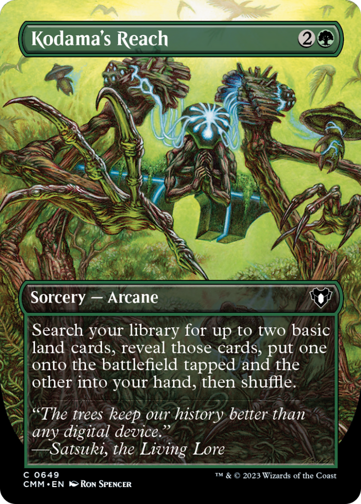 Kodama's Reach (Borderless Alternate Art) [Commander Masters] | Game Master's Emporium (The New GME)