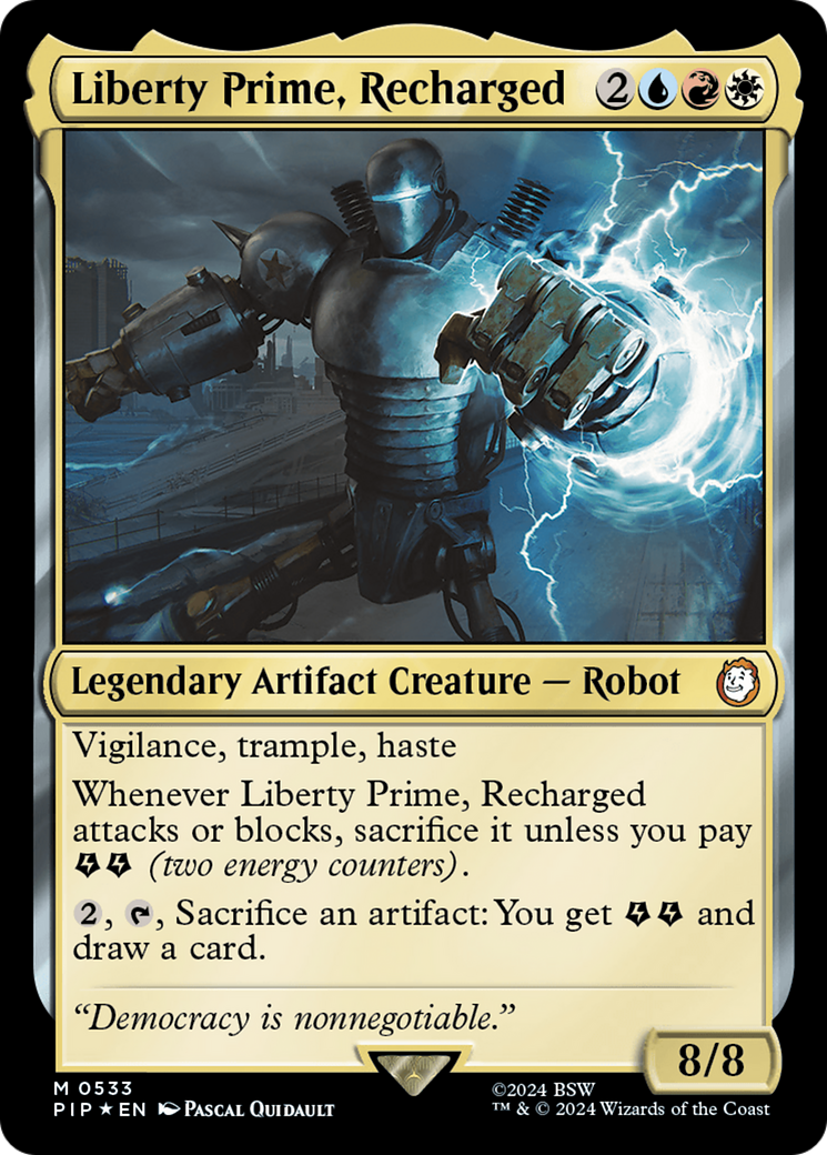 Liberty Prime, Recharged (Surge Foil) [Fallout] | Game Master's Emporium (The New GME)