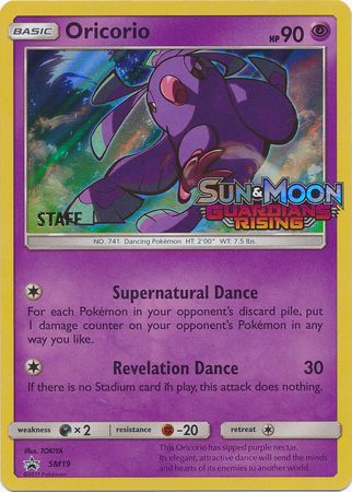 Oricorio (SM19) (Staff Prerelease Promo) [Sun & Moon: Black Star Promos] | Game Master's Emporium (The New GME)