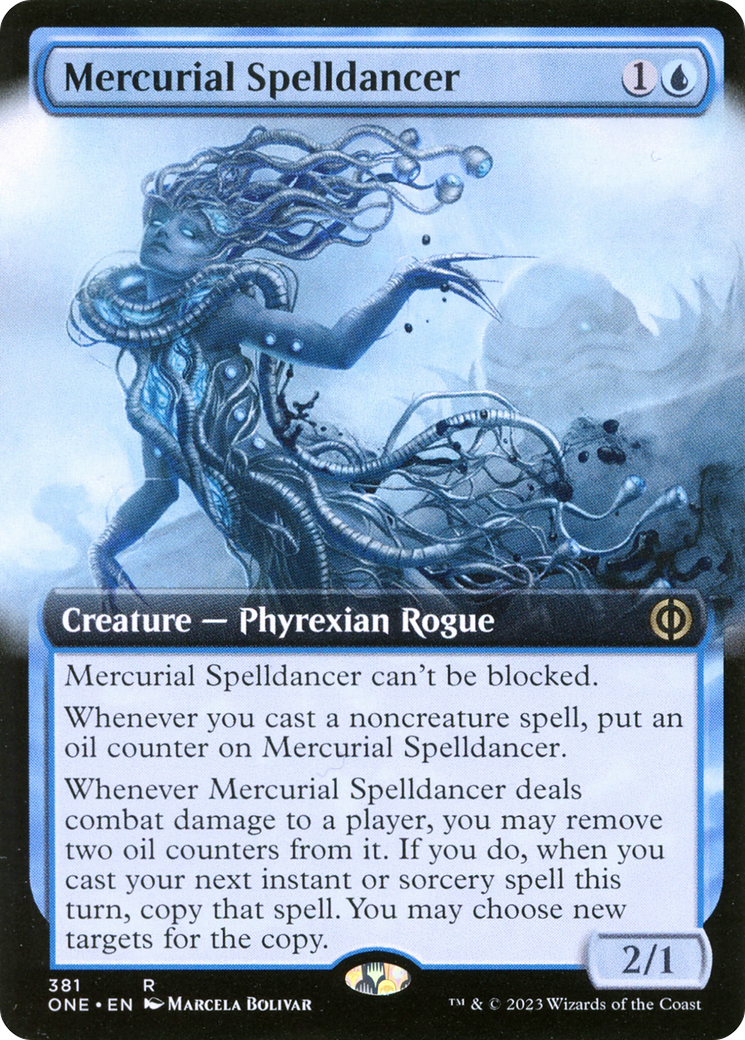 Mercurial Spelldancer (Extended Art) [Phyrexia: All Will Be One] | Game Master's Emporium (The New GME)