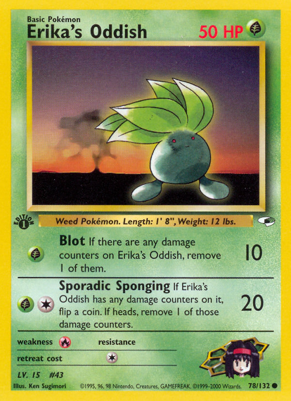 Erika's Oddish (78/132) [Gym Heroes 1st Edition] | Game Master's Emporium (The New GME)