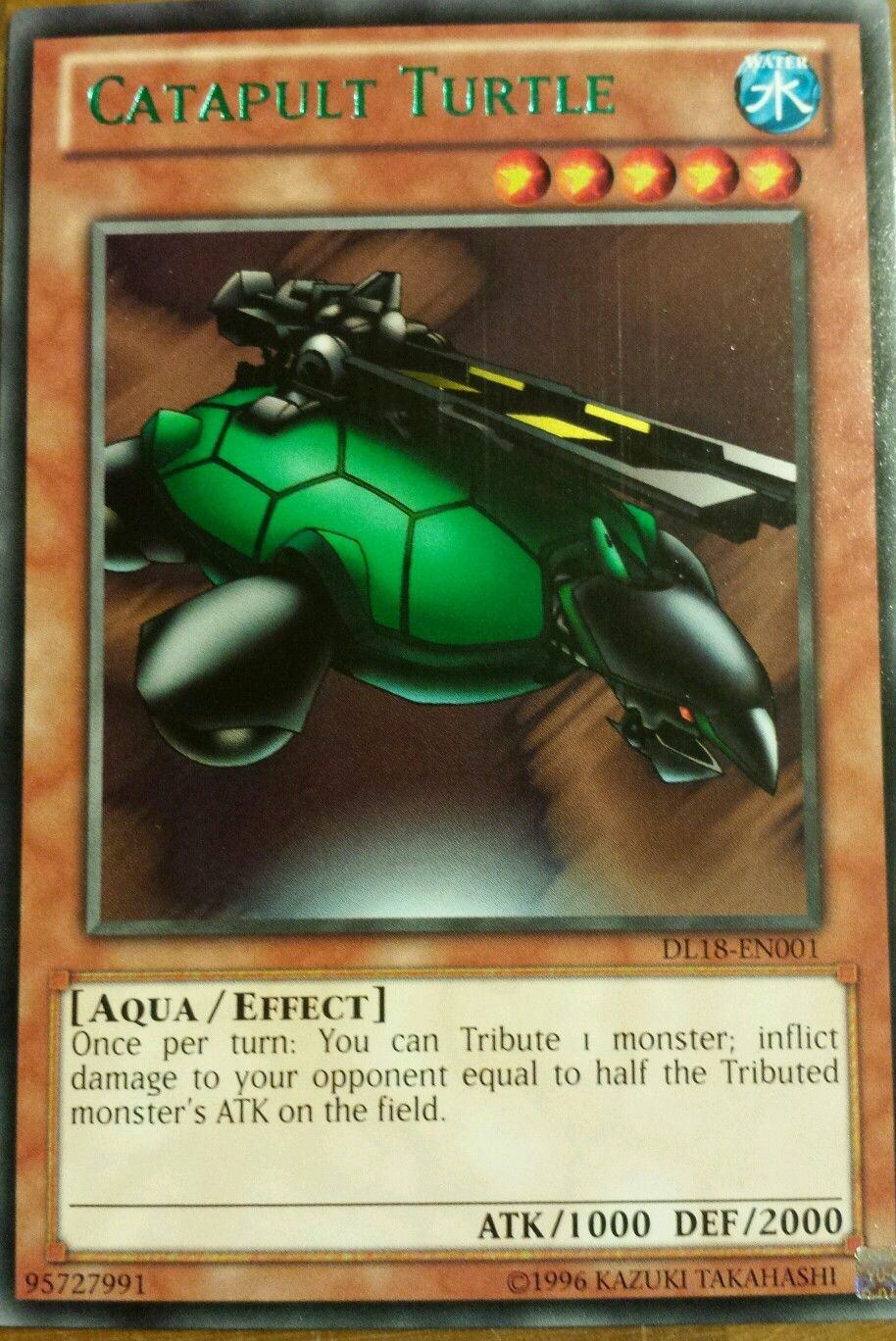 Catapult Turtle (Green) [DL18-EN001] Rare | Game Master's Emporium (The New GME)