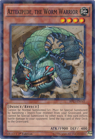 Aztekipede, the Worm Warrior [BP03-EN041] Shatterfoil Rare | Game Master's Emporium (The New GME)