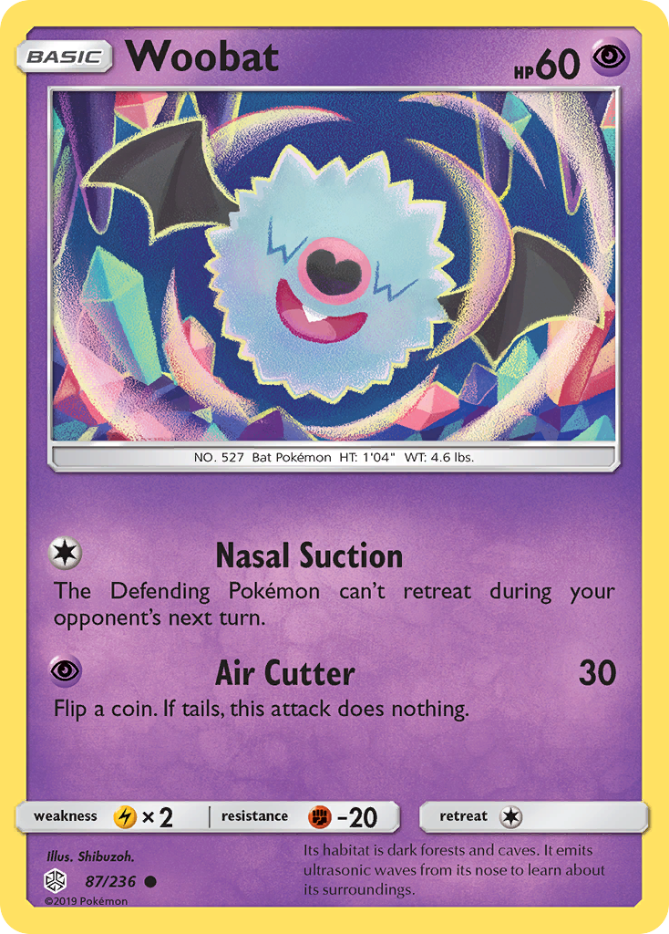 Woobat (87/236) [Sun & Moon: Cosmic Eclipse] | Game Master's Emporium (The New GME)