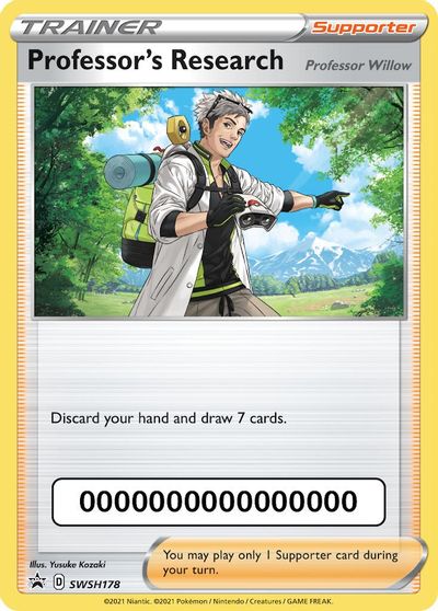 Professor's Research (SWSH178) (Pokemon Go Code) [Sword & Shield: Black Star Promos] | Game Master's Emporium (The New GME)