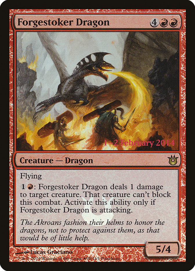 Forgestoker Dragon [Born of the Gods Prerelease Promos] | Game Master's Emporium (The New GME)