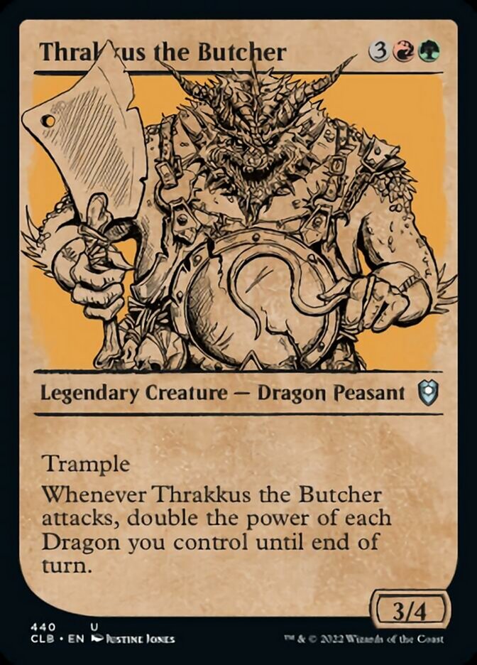 Thrakkus the Butcher (Showcase) [Commander Legends: Battle for Baldur's Gate] | Game Master's Emporium (The New GME)