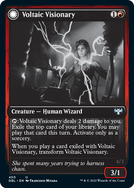 Voltaic Visionary // Volt-Charged Berserker [Innistrad: Double Feature] | Game Master's Emporium (The New GME)