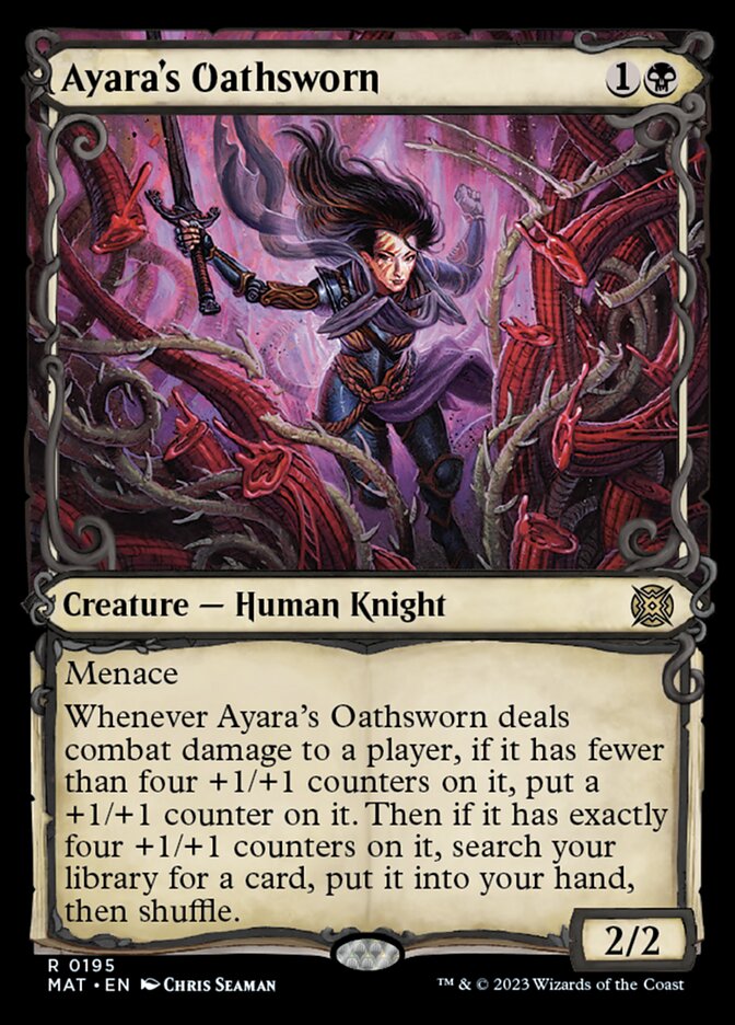 Ayara's Oathsworn (Showcase Halo Foil) [March of the Machine: The Aftermath] | Game Master's Emporium (The New GME)