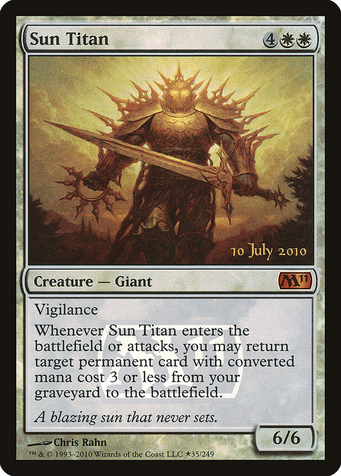 Sun Titan [Magic 2011 Prerelease Promos] | Game Master's Emporium (The New GME)