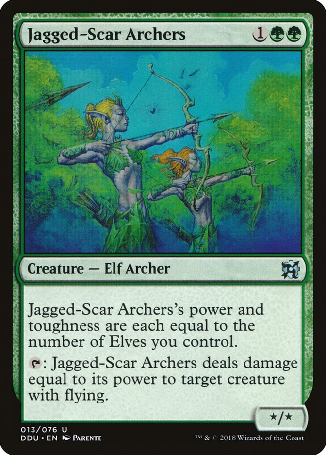 Jagged-Scar Archers [Duel Decks: Elves vs. Inventors] | Game Master's Emporium (The New GME)