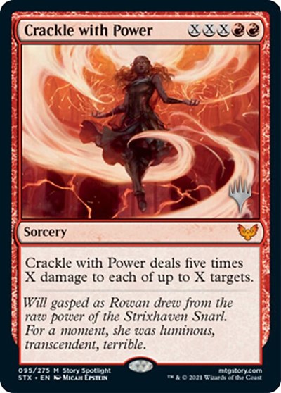 Crackle with Power (Promo Pack) [Strixhaven: School of Mages Promos] | Game Master's Emporium (The New GME)