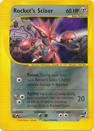 Rocket's Scizor (4) (Winner) [Best of Promos] | Game Master's Emporium (The New GME)