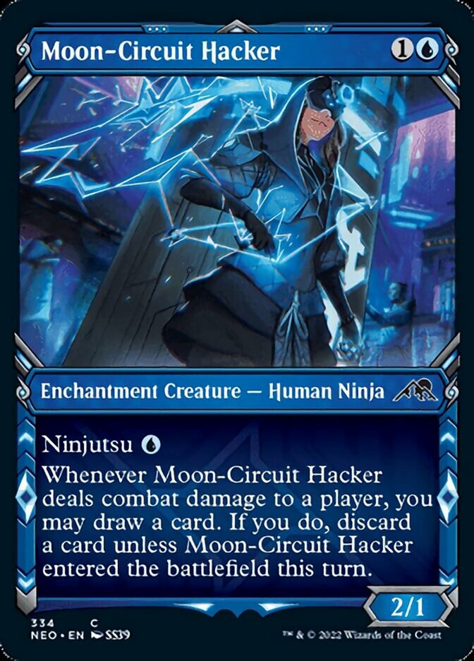 Moon-Circuit Hacker (Showcase Ninja) [Kamigawa: Neon Dynasty] | Game Master's Emporium (The New GME)