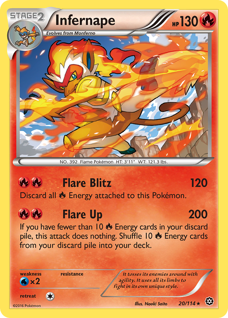 Infernape (20/114) [XY: Steam Siege] | Game Master's Emporium (The New GME)