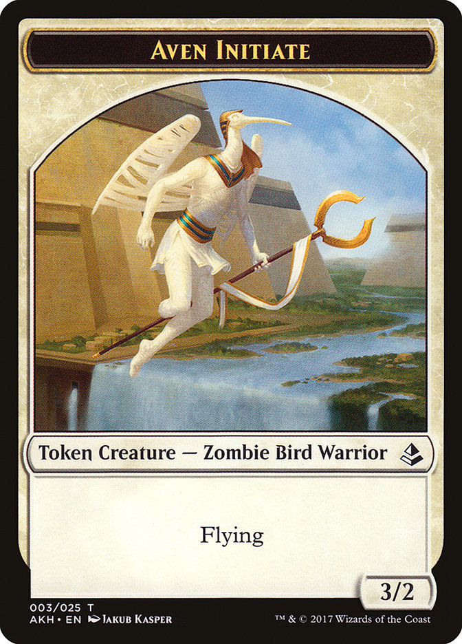 Aven Initiate Token [Amonkhet Tokens] | Game Master's Emporium (The New GME)