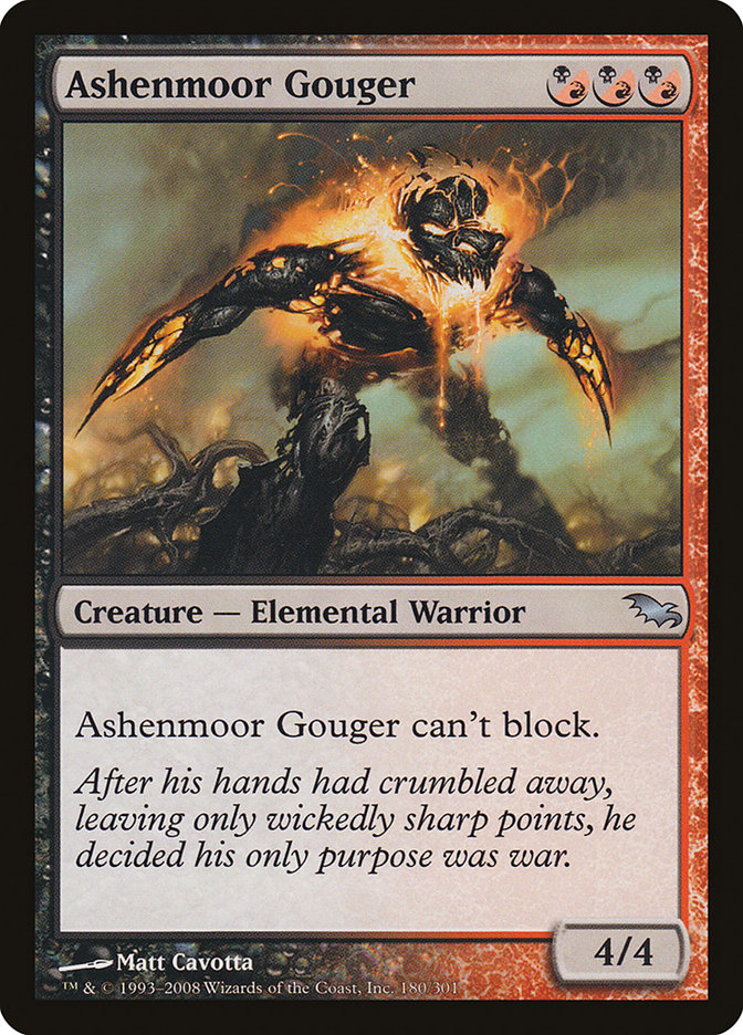 Ashenmoor Gouger [Shadowmoor] | Game Master's Emporium (The New GME)