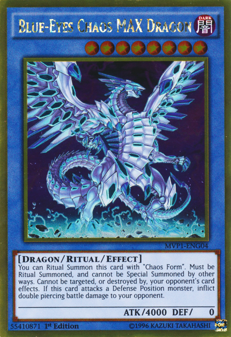 Blue-Eyes Chaos MAX Dragon [MVP1-ENG04] Gold Rare | Game Master's Emporium (The New GME)