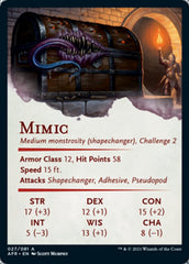 Mimic Art Card [Dungeons & Dragons: Adventures in the Forgotten Realms Art Series] | Game Master's Emporium (The New GME)