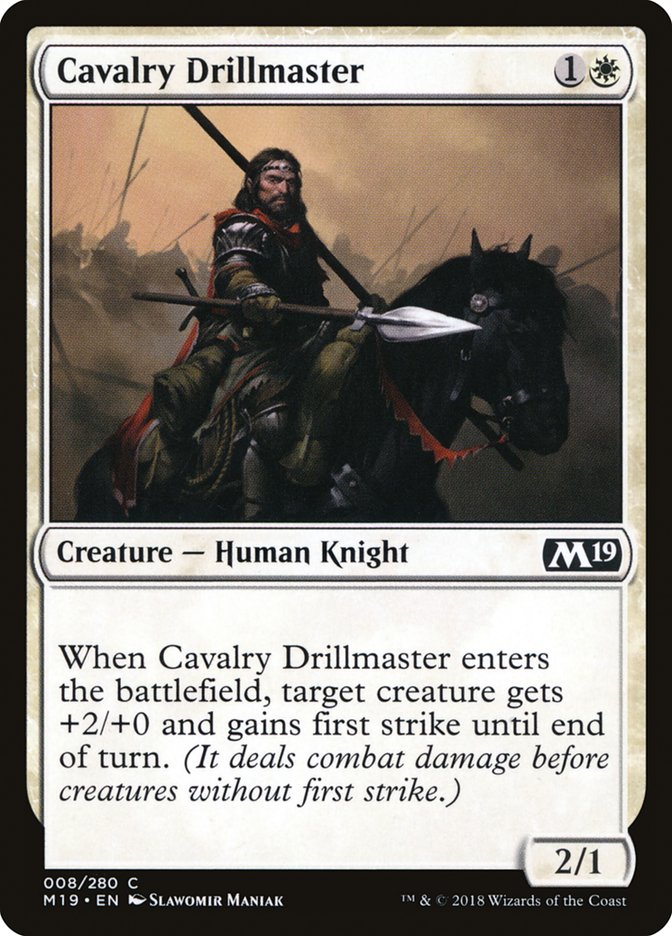 Cavalry Drillmaster [Core Set 2019] | Game Master's Emporium (The New GME)
