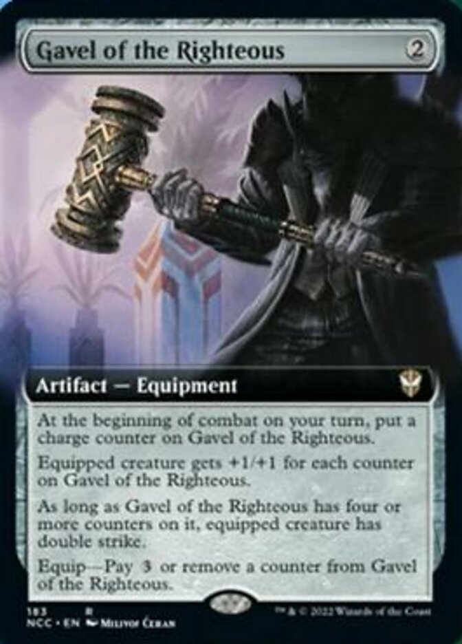 Gavel of the Righteous (Extended Art) [Streets of New Capenna Commander] | Game Master's Emporium (The New GME)