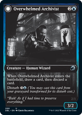 Overwhelmed Archivist // Archive Haunt [Innistrad: Double Feature] | Game Master's Emporium (The New GME)