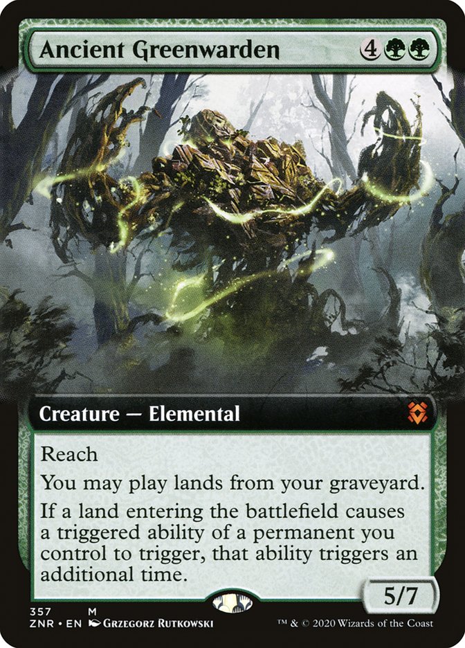 Ancient Greenwarden (Extended Art) [Zendikar Rising] | Game Master's Emporium (The New GME)